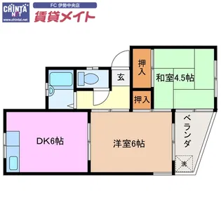 メゾン横山I【2階】の間取り