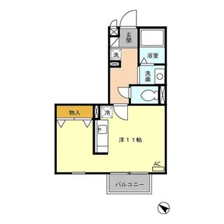 イミグラント クローバー【1階】の間取り