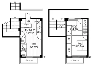 ビレッジハウス鈴蘭台の間取り