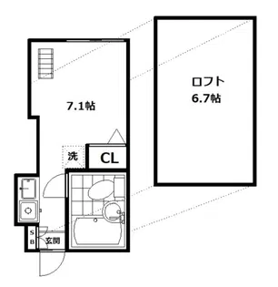グランドール大崎【2階】の間取り