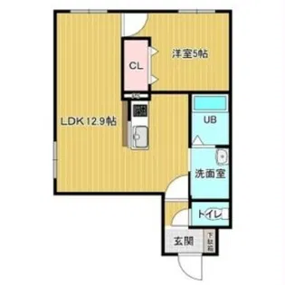 フレンシア千歳【4階】の間取り