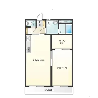 千草台谷本マンション【3階】の間取り