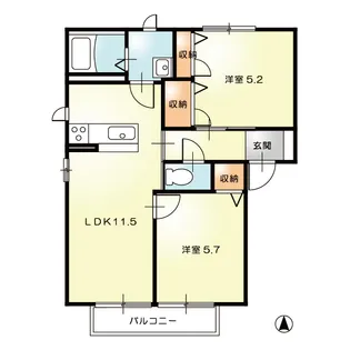 MASK A【1階】の間取り