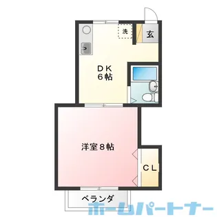 ハイツ杉【2階】の間取り