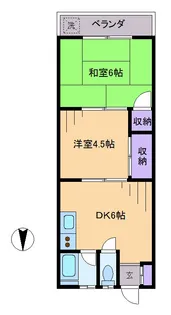清和マンション【1階】の間取り