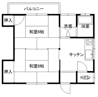 松村アパート【1階】の間取り