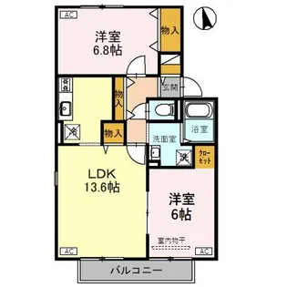 ヴィラ・アネシス【2階】の間取り