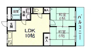 ハイツせせらぎ【2階】の間取り