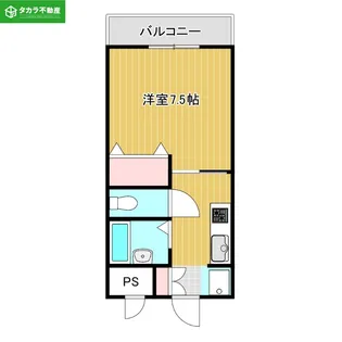 BLUE SKY 鴻川【3階】の間取り