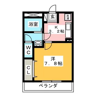 ライフイン・グレース【1階】の間取り