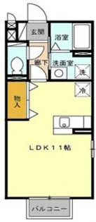 コンフォール・ミナミA【2階】の間取り