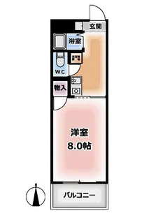 シャンボールII西村【5階】の間取り
