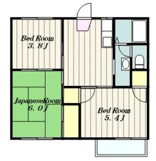 ハイツシャルム【2階】の間取り