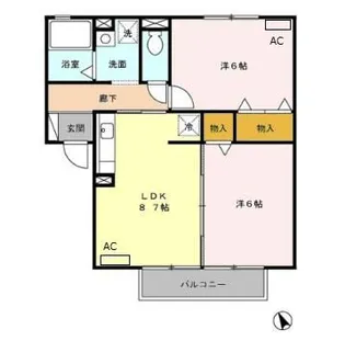 LaForet結城 A【2階】の間取り