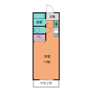 リバーサイドヒルズ【6階】の間取り