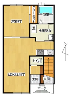 メゾンサンセットII【1階】の間取り