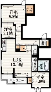 東京都杉並区久我山2【マンション】の間取り