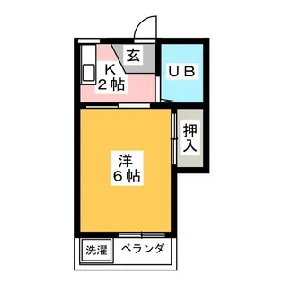 ミユキハイツ【2階】の間取り