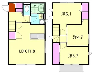神奈川県小田原市飯田岡【一戸建】の間取り