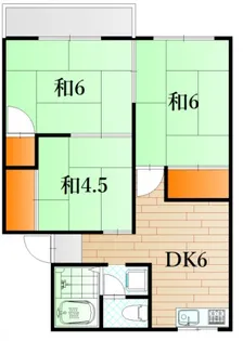 ラウンドハイツB【2階】の間取り