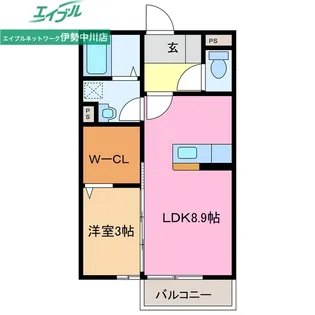 グランド ソレーユ B【1階】の間取り