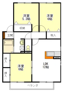 M・SQUARE【2階】の間取り