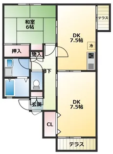 アーバンフォレストN・K【2階】の間取り