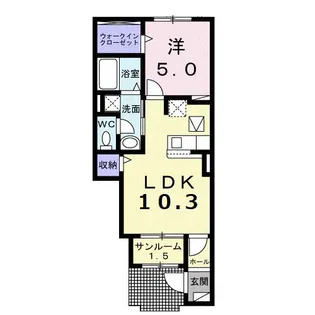 サン メゾン【1階】の間取り