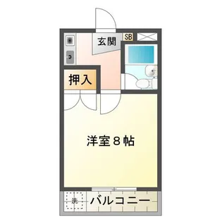 レジデンス中之池【3階】の間取り