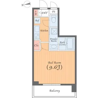 1Kの間取り画像