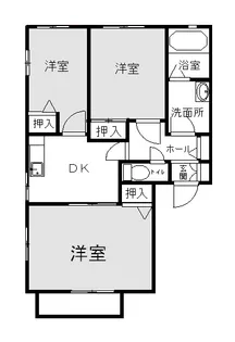 プレスコット【2階】の間取り