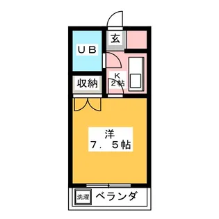 サンライズ松野【2階】の間取り