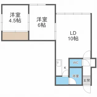 7条エスビーハイツ【3階】の間取り