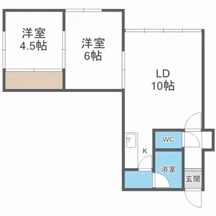 7条エスビーハイツ【3階】の間取り