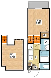 Reverent市布【2階】の間取り
