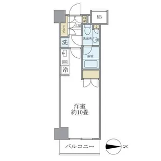 東京都杉並区和田1【マンション】の間取り