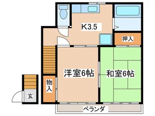 第3安田荘【2階】の間取り