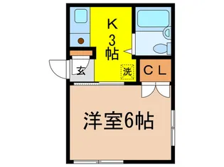 クレストナカジマ【1階】の間取り