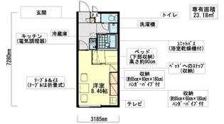 レオパレスVillage数(ヴィレッジカズ)【1階】の間取り