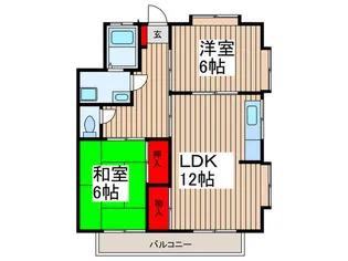 サニ-ハイツ C棟【1階】の間取り