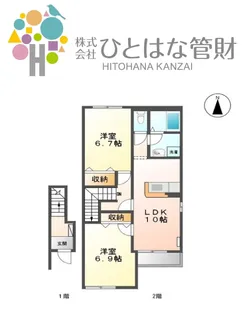 1LDKの間取り画像