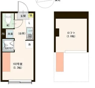 ル・ブラン小岩【1階】の間取り
