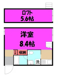 埼玉県春日部市大畑【アパート】の間取り