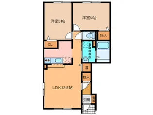 ルピナスII【1階】の間取り