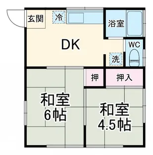 第二エンゼルコーポ【1階】の間取り