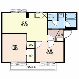 フレグランスオオクラ【1階】の間取り