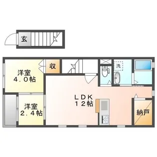 シャガールB【2階】の間取り