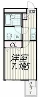 ステーションコーポ平和島【4階】の間取り