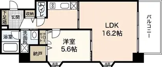 パシフィカコイン通り【6階】の間取り
