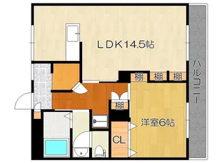 大財マンション【3階】の間取り